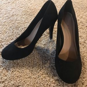 Black Suede High Heels